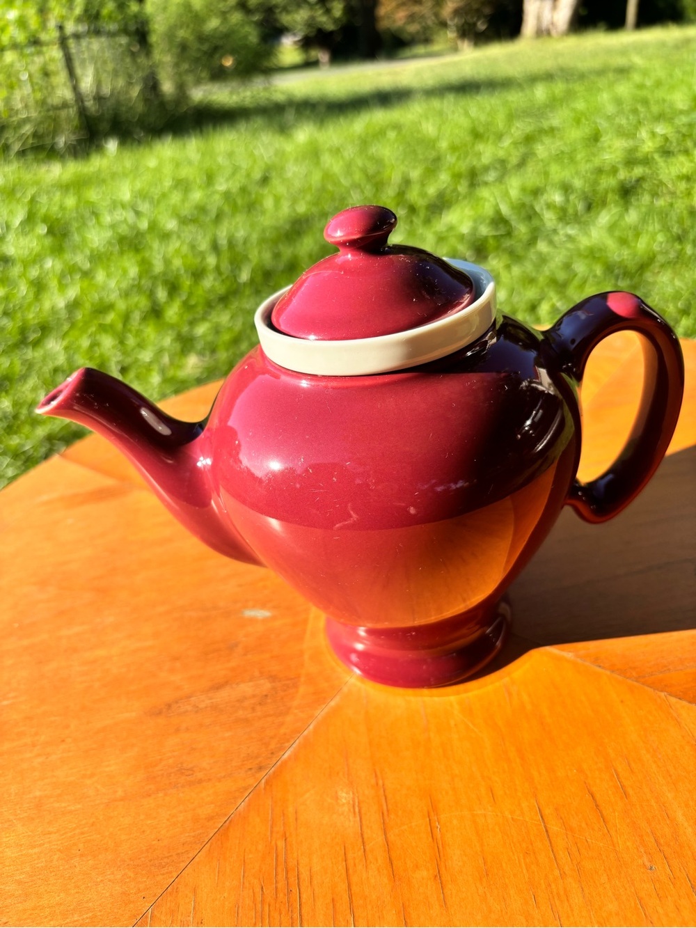 VINTAGE CERAMIC TEAPOT MADE IN USA - MCCORMICK BALTIMORE 1940’S-50’S MCM